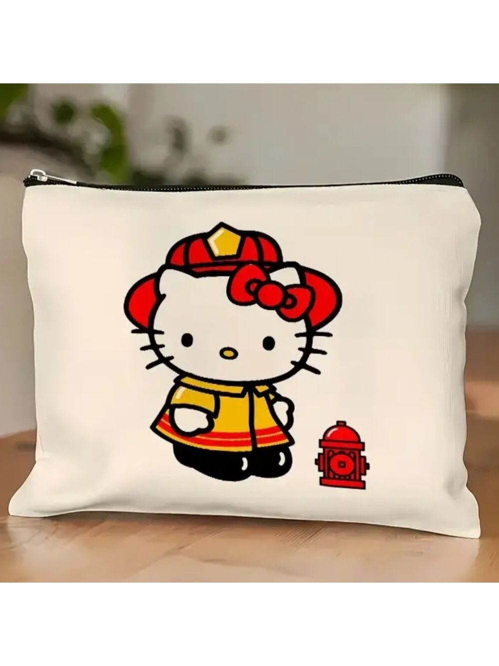 Hello Kitty Firefighter Cosmetics Bag/Pouch - Picture 3 of 6